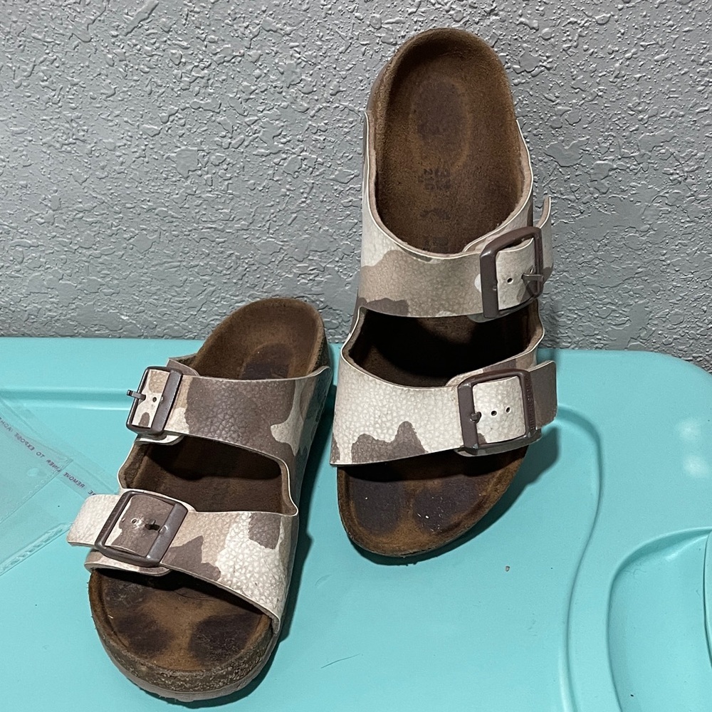 Birkenstock Brown Double Strap Sandals - Picture 3 of 4
